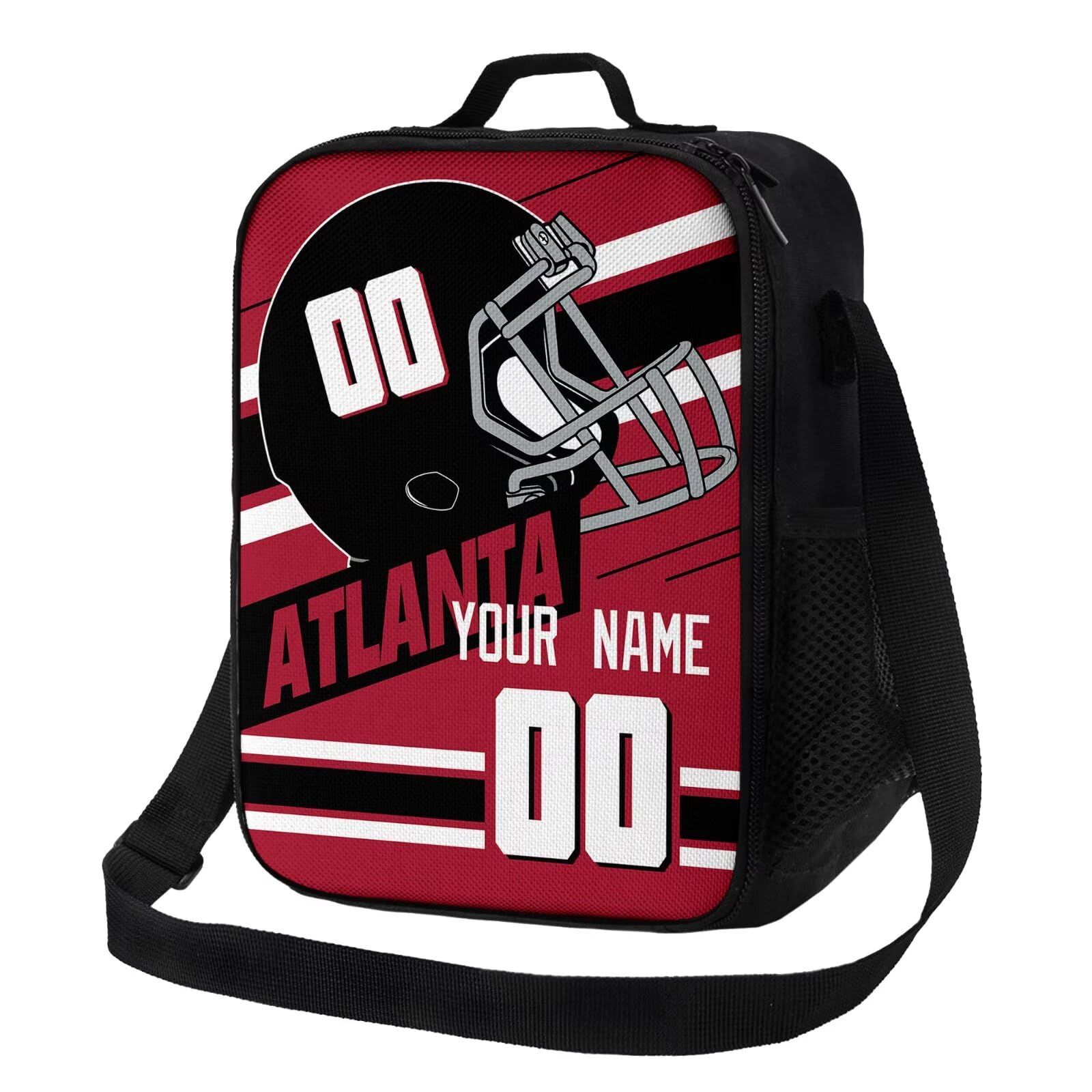 ANTKING Atlanta Lunch Bag Custom Name Number Lunch Box for Youth Boys Men Gifts