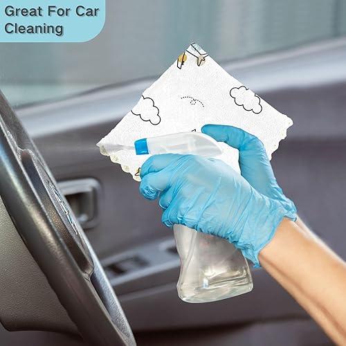 Miniatura 7 de FRODOTGV Airplane Clouds Sky Soft Decorative Microfiber Towel for Kitchen Fast Drying Set of 6 Kitchen Tea Towels for Bathroom Coffee