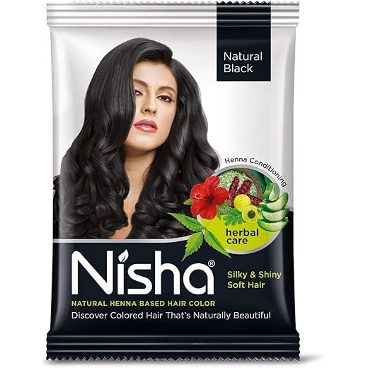 Nisha Black Henna Hair Dye - 50ml