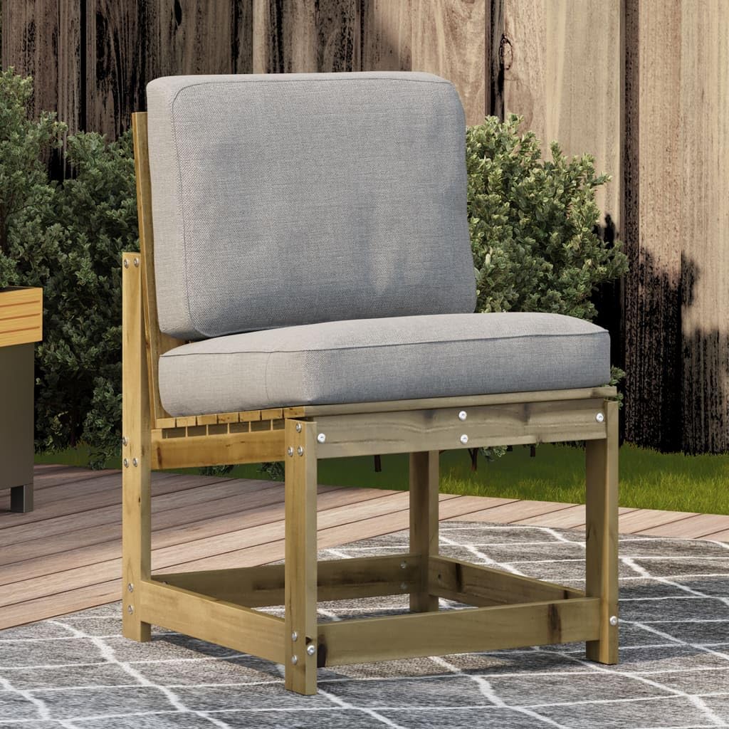 Sedia da giardino in legno di pino impregnato in autoclave, 50,5 x 55 x 77 cm, con design a doghe, per terrazza, balcone, esterno, resistente alle intemperie, confortevole