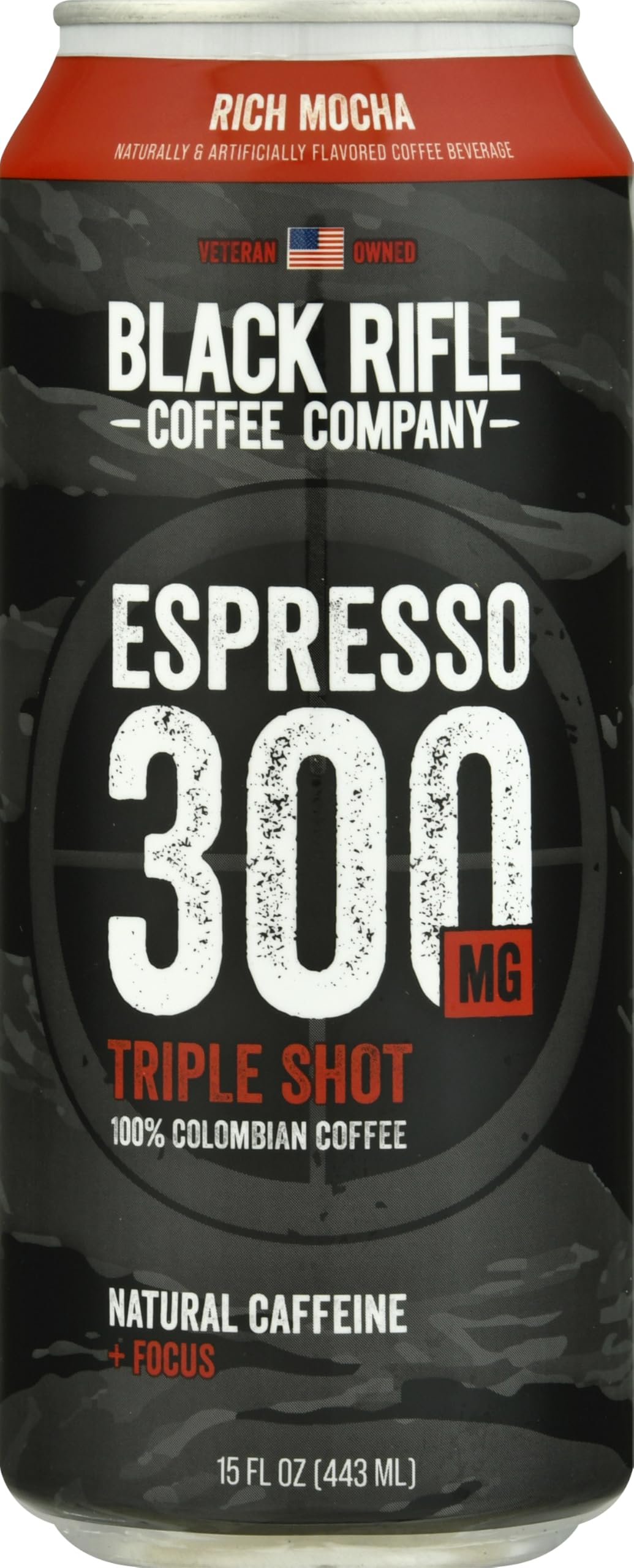 Black Rifle, Coffee, 100% Columbian, Rich Mocha, Espresso, 15 Ounce