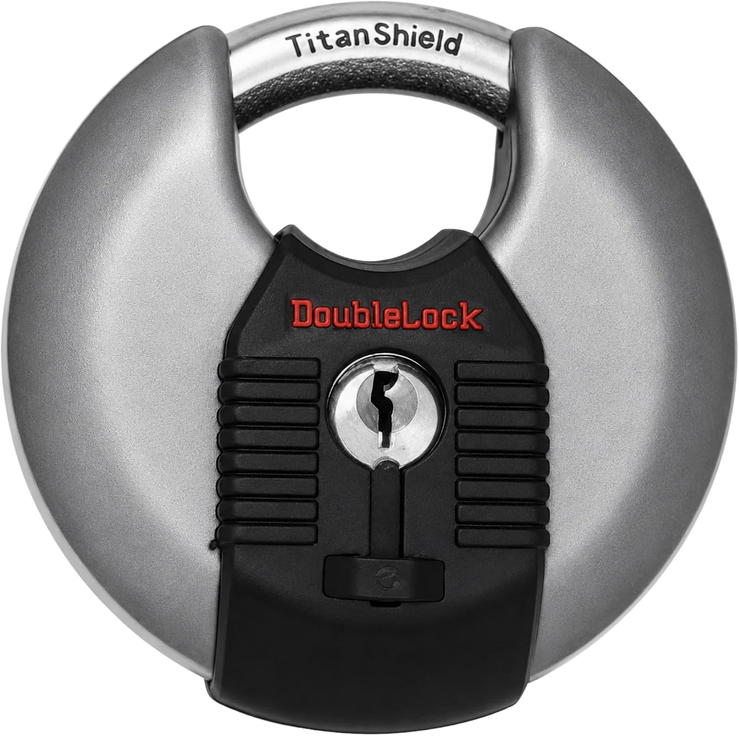 DoubleLock Crab 2.0 – Upgraded Stainless Steel Discus Padlock, Hardened Steel, Weather-Resistant, 5 Keys – Heavy-Duty Security for Trailers, Gates, Job Boxes, Marine & Outdoor Storage