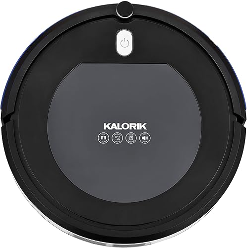 Kalorik Home Ionic Pure Air - Robot aspirador recargable con cuatro modos de limpieza inteligentes, negro y gris