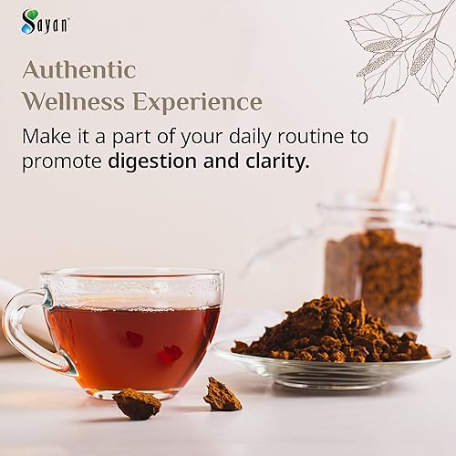 Miniatura 4 de Sayan Polvo de chaga grueso siberiano crudo de 4 onzas (3.99 oz) de té de hongos cosechados salvajes, potente suplemento antioxidante adaptógeno