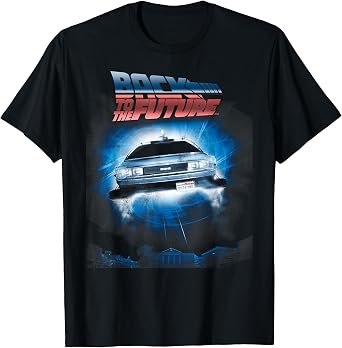 Back to the Future Hovering Delorean T-Shirt