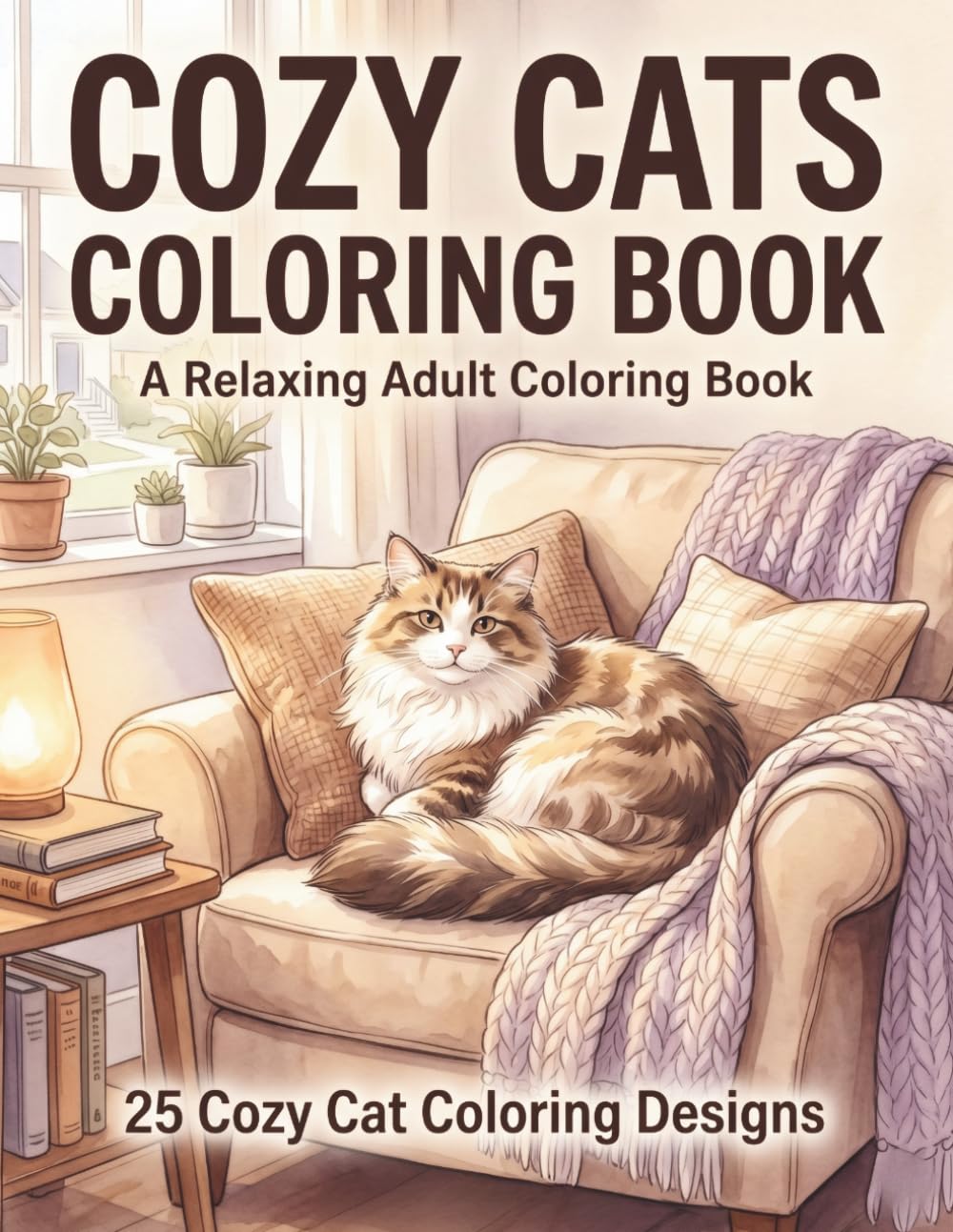 Cozy Cats Coloring Book: A Relaxing Adult Coloring Book (Whiskers Coloring Series)