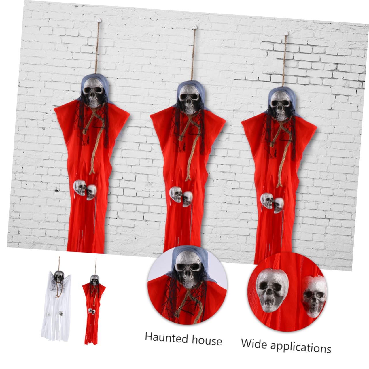 BESPORTBLE 6pezzi Decorazione da Appendere per Halloween di Fantasmi Pendenti per Porte Accessori per Feste e Decorazioni Spettrali Atmosfera da Halloween Garantita