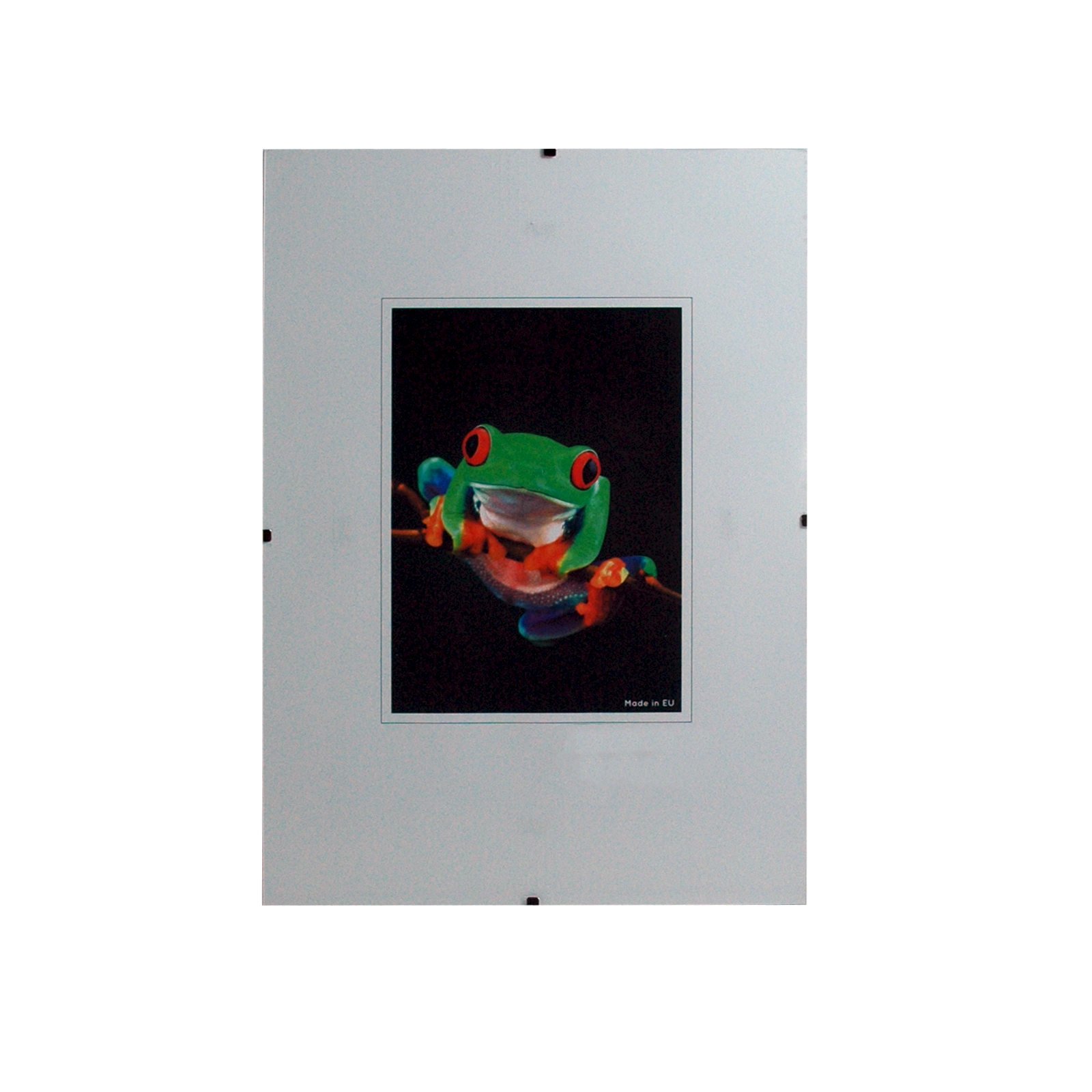 Cadre photo de qualité avec verre de l'art 1,0 mm et fixations nickelées 70x100
