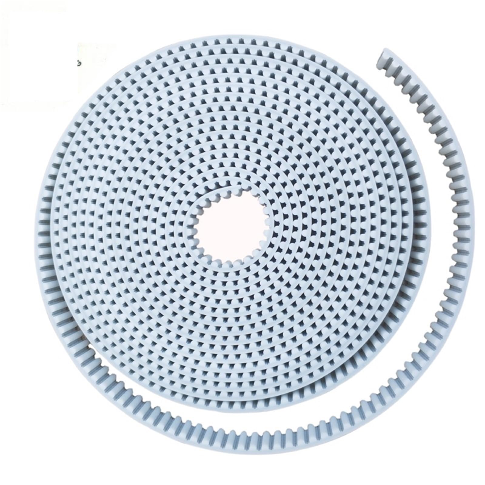 Zkenshan-Courroies distribution imprimante 3D Courroie de distribution HTD 5M Largeur 12 15 20 mm Couleur Blanc PU Polyuréthane avec noyau en acier Poulie HTD 5M à extrémité ouverte Pas 5 mm 5M-15 mm,