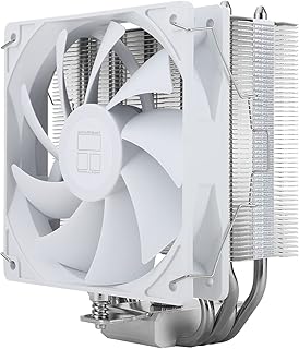 Thermalright Assassin X 120 SE White CPU Air Cooler, 4 Heat Pipes, TL-C12CW PWM Quiet Fan CPU Cooler with S-FDB Bearing, for AMD AM4 AM5/Intel 1700/1150/1151/1200