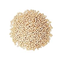 Vista 3 de Food to Live Sorgo orgánico italiano blanco de grano entero, 1.5 libras, granos blancos sin transgénicos. Semillas milo. Vegano, maíz de escoba a