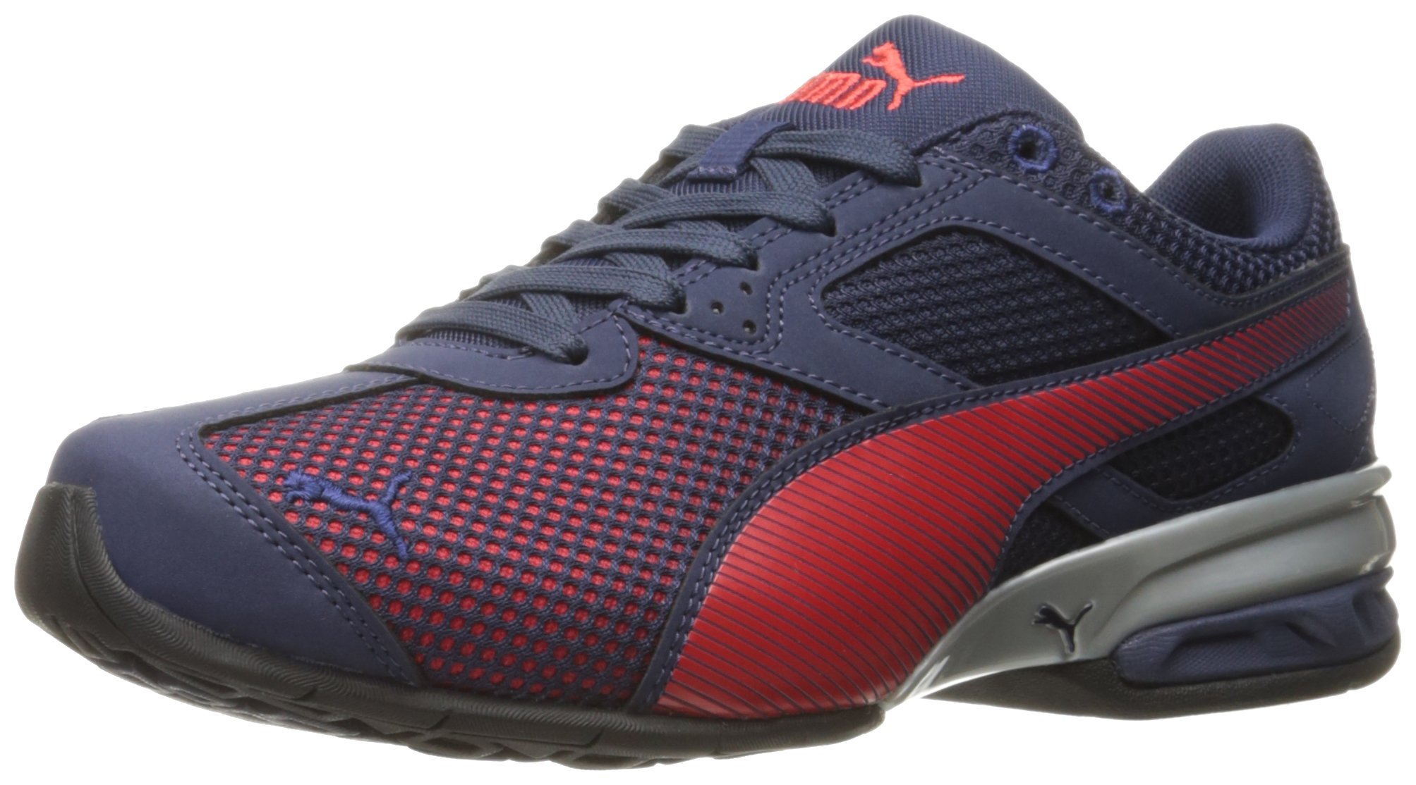 PUMA Men's Tazon 6 Sneaker, Peacoat-High Risk Re, 13 M US