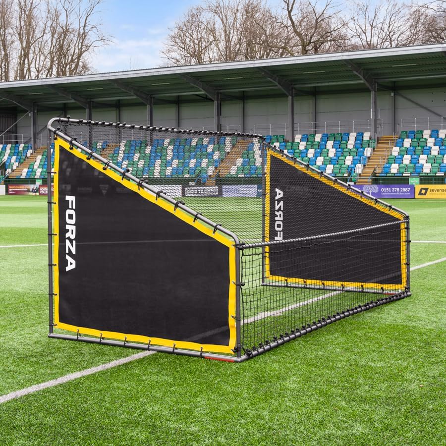 FORZA Steel42 Goal Rebounder Net Kit – Football Training Aid with Durable Double-Sided Net & Side Sheets for Solo Practice & Team Drills