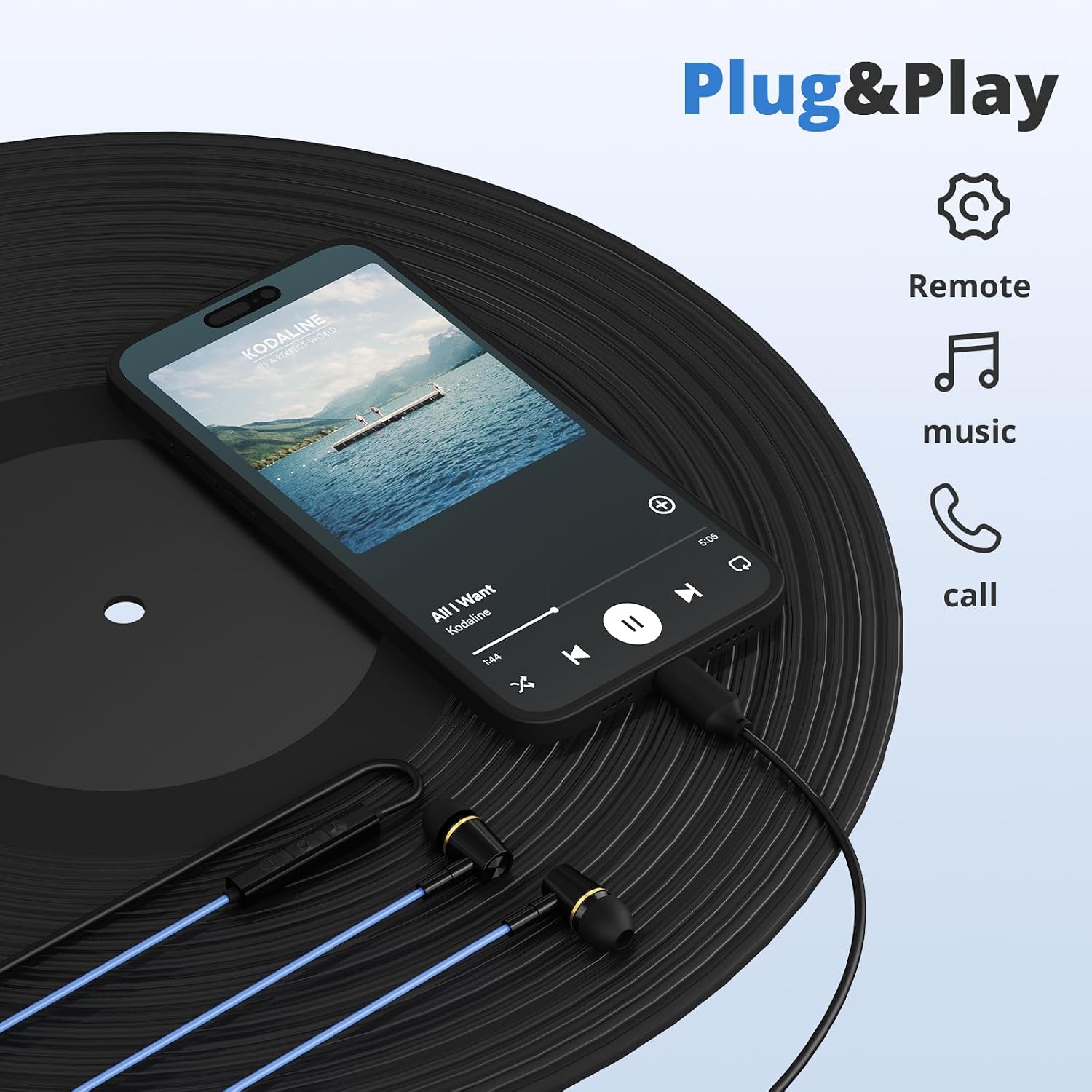Air Tube Headphones USB C Headphones Wired for iPhone 16 15, Type C Earbuds Earphones with Microphone Noise Cancelling for iPad,Google Pixel 8 7 6A 5 Samsung-Not for 3.55mm and Lightning Connector image 5