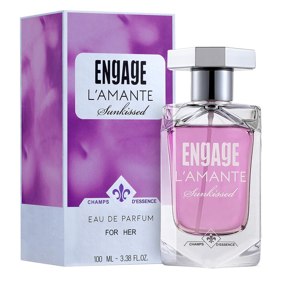 Engage L’amante Sunkissed Eau De Parfum for Women, Floral Fragrance Scent, Premium Perfume for Women, Long Lasting and Skin Friendly Women Perfume, 100ml