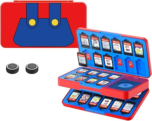 Miniatura 7 de JINGDU 40-Slot Traceable Switch Game Case Compatible with Nintendo Switch Games, Holds 40 Switch Game Cards and 24 Micro SD Cards, with Hidden