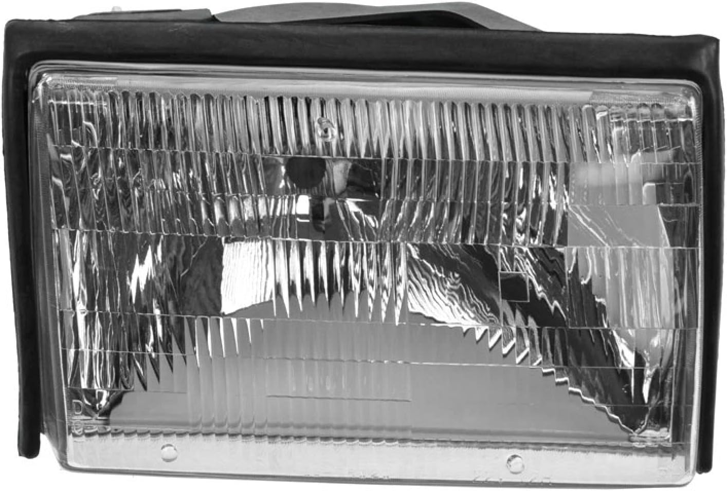 TRQ 6 Piece Driver & Passenger Side Headlight Front Corner Light Inner Parking Light Assembly Set Compatible with 1987-1993 Ford Mustang FO2502106 FO2503106 FO2520106 FO2521104 FO2550105 FO2551103
