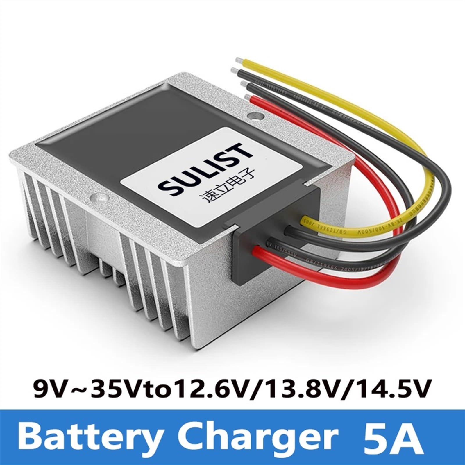 Ładowarka litowa 9-35 V do 13,8 V 12,6 V 14,5 V 16V5A-8A Ładowarka do baterii litowej 12 V System podwójnej baterii Ładowarka do obniżania poziomu baterii kwasowo-ołowiowej DC (kolor: 13.8Voutpu