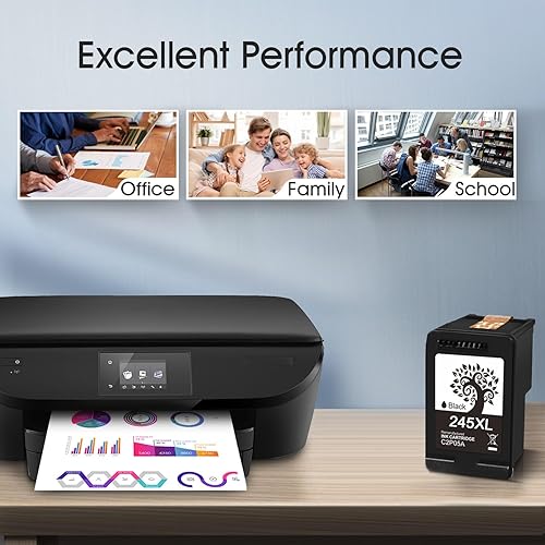 Miniatura 5 de PG-245 XL - Cartucho de tinta de repuesto para impresora Canon 245 245XL, color negro, funciona con PIXMA MG2420 MG2520 MG2522 MG2525 MG2920 MG2922