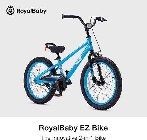 Miniatura 203 de RoyalBaby Kids Bike Freestyle Classic & EZ Balance Pedal Switchable Bicycle, 12 14 16 18 Inch, 3-10 Years Toddler to Big Kids Verde
