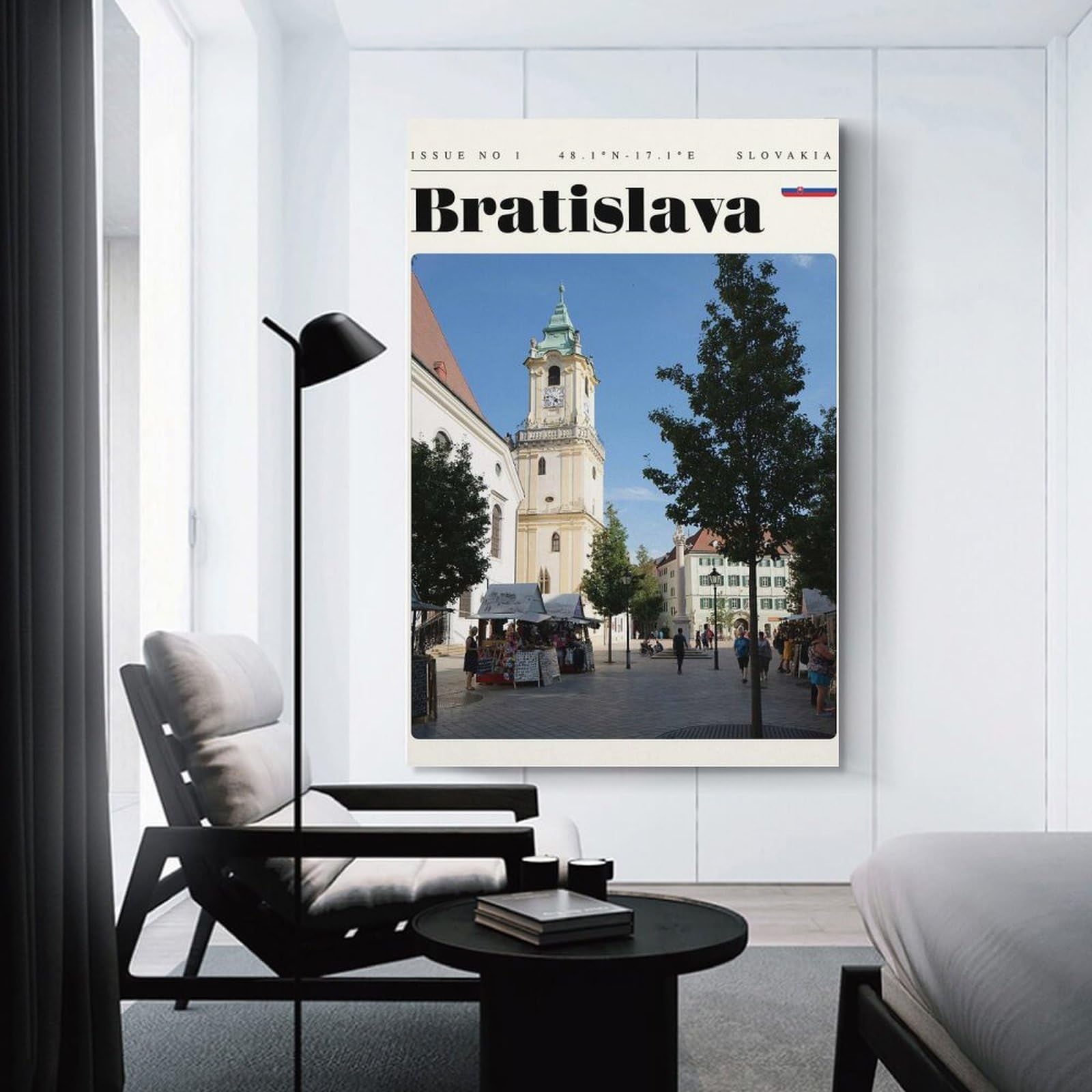 Junmoney Bratislava Slovakia Travel Art Wall Art Print, 20x30inch(50x75cm), for Workspace Walls, Study Corners Or Bedrooms, A Smart Decor Choice for Study Walls