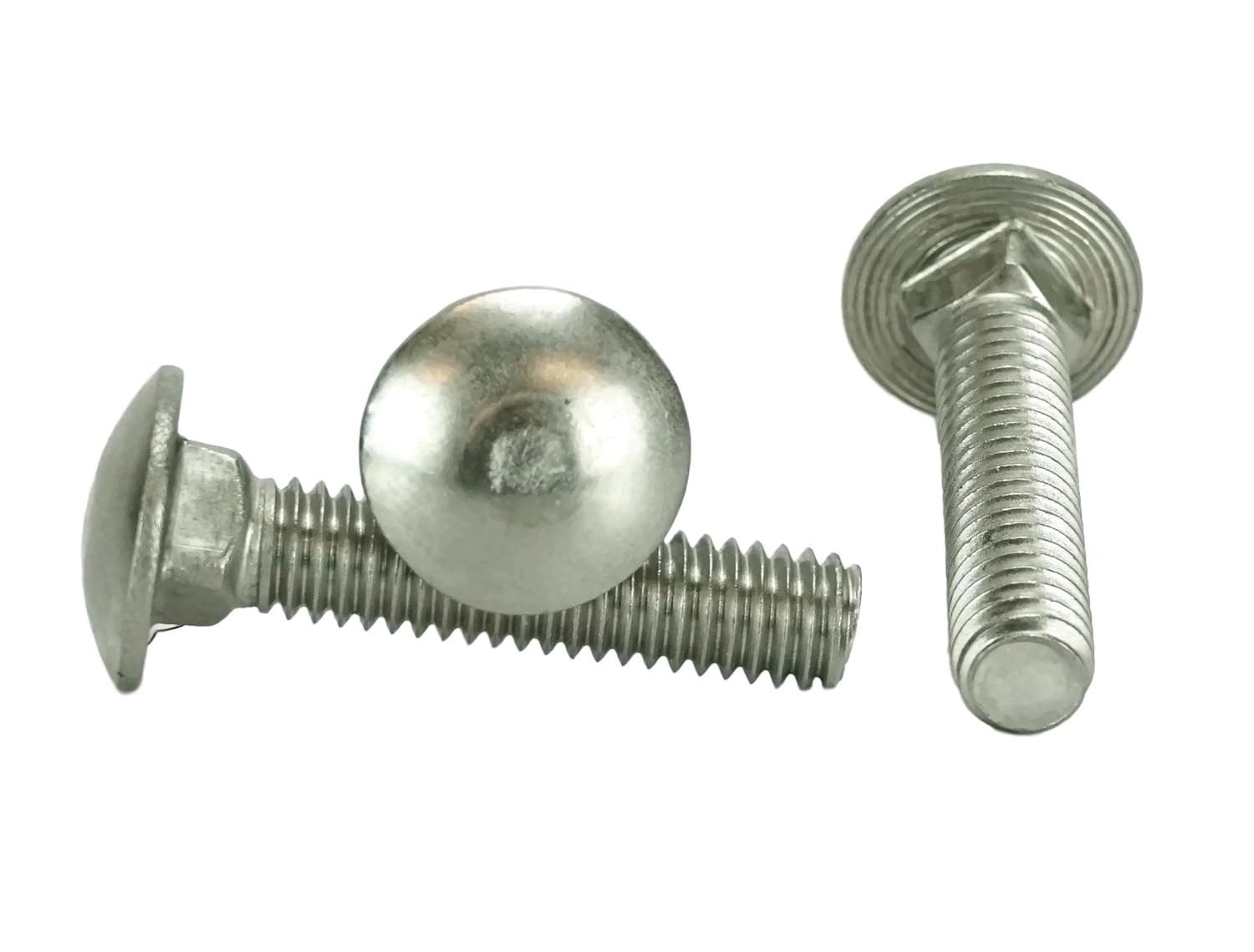 Chenango Supply Stainless 5/16-18 x 2-1/2inches Carriage Bolt (1inches to 5inches Lengths Available in Listing), 18-8 Stainless Steel,25 Pieces (5/16-18x2-1/2)