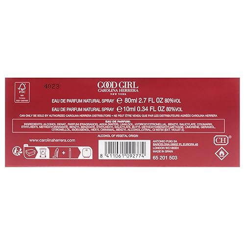 Miniatura 7 de Carolina Herrera Good Girl - Juego de regalo de 2 piezas para mujer (edp 2.7 onzas + Edp 0.34 onzas), 2.7 onzas líquidas