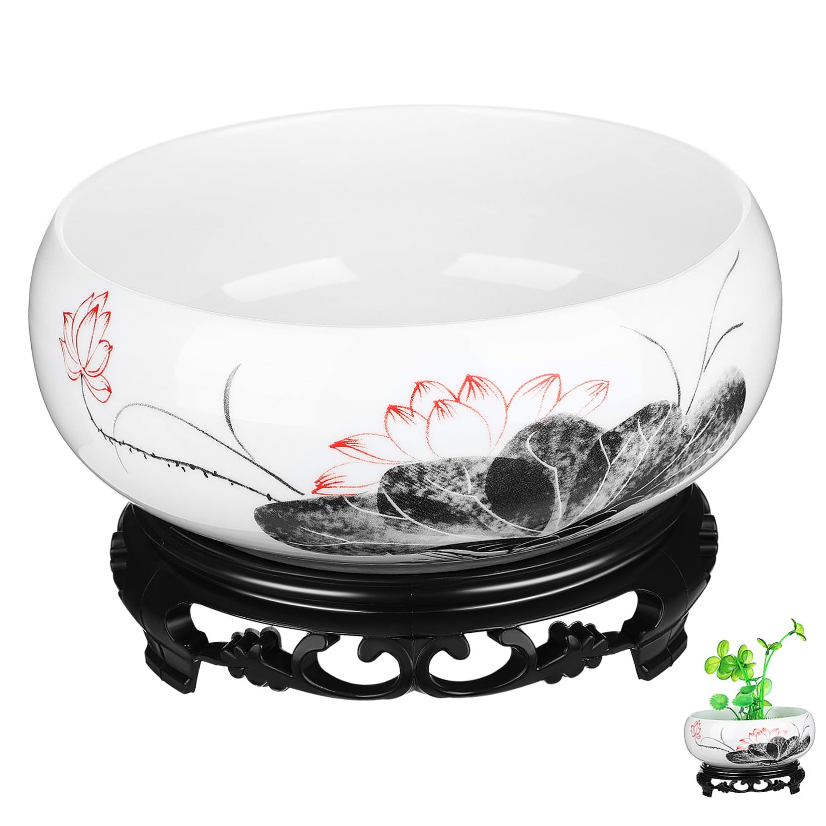 Pot de fleurs hydroponique céramique pour éviter les arrosages trop fréquents