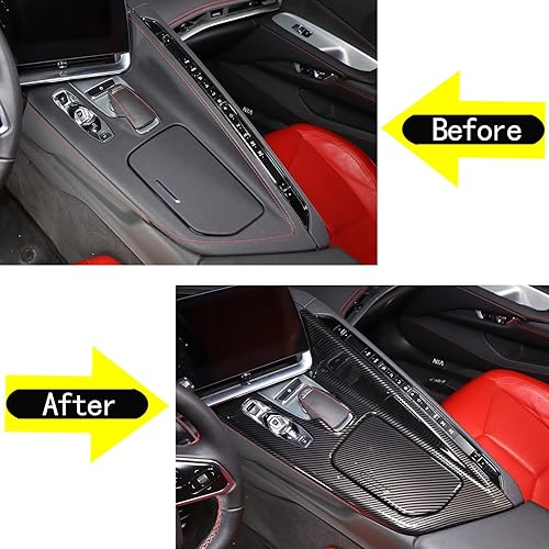 Vista 186 de CHEAYAR Cubierta decorativa para panel de interruptor de elevación de ventana, compatible con Chevrolet Corvette C8 2020-2023