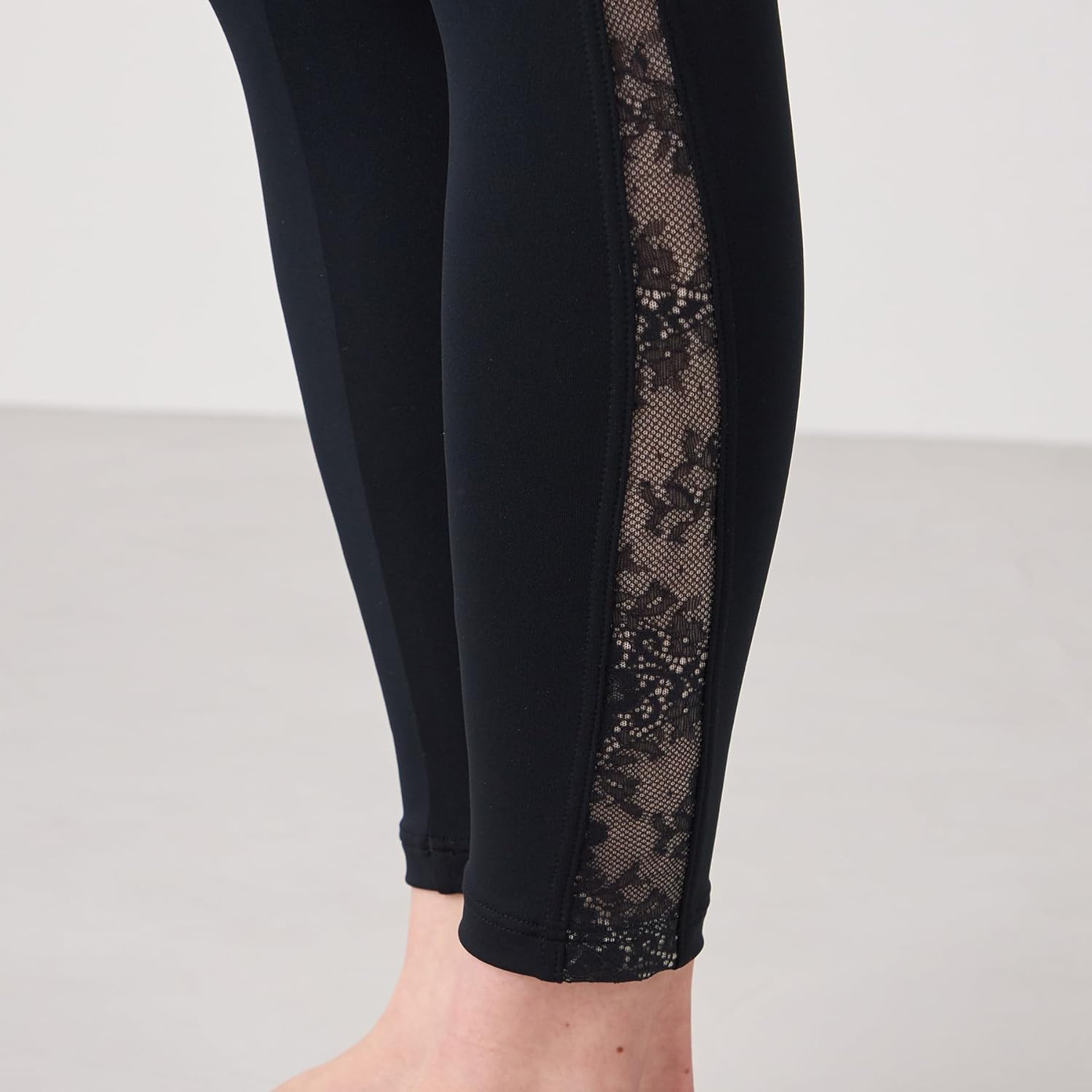 Sチャコット スムースレギンス ハイウエスト黒＊ ヨガウェア ダンス バレエ