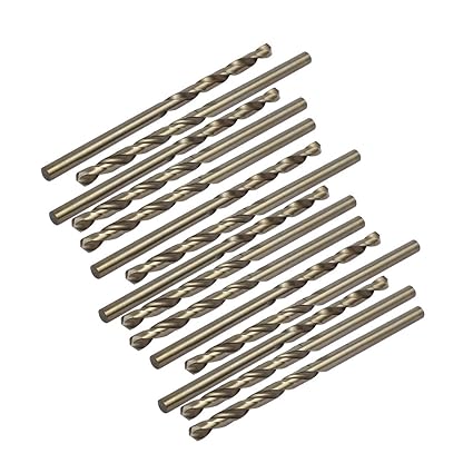 Generic 3.4mm Drilling Dia HSS Cobalt Metric Spiral Twist Drill Bit Rotary Tool 15pcs