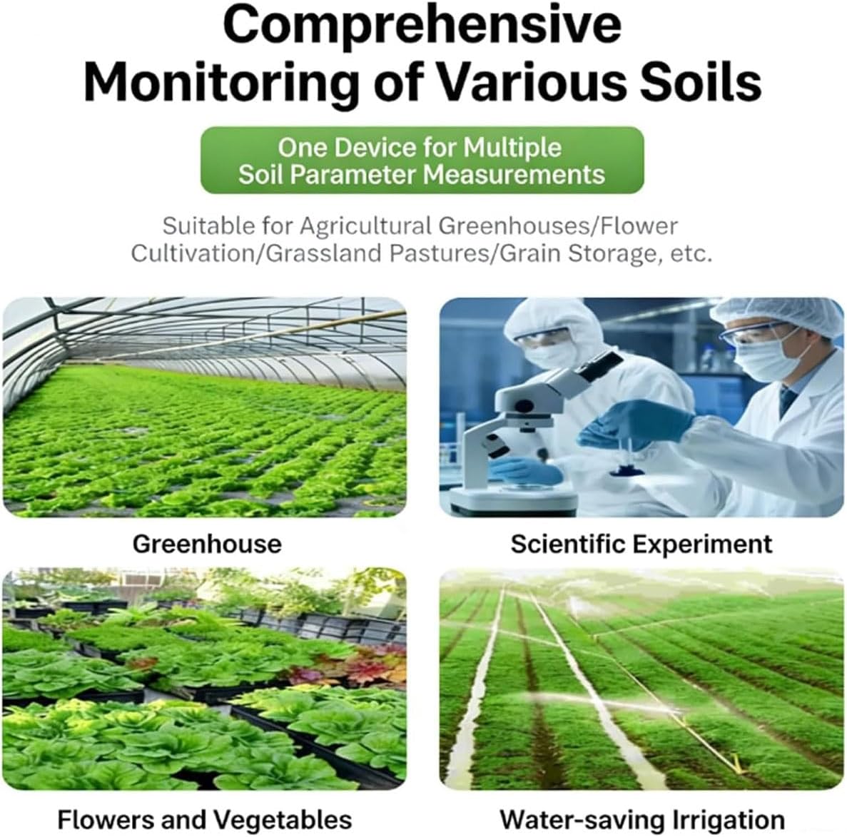 Soil Tester, USB Soil Analyzer, Npk Digital Tester (Azote, Phosphorus, Potassium), Ph, Humidity, Electrical Conductivity (ec), Soil Fertility Test, for Garden Indoor Plants