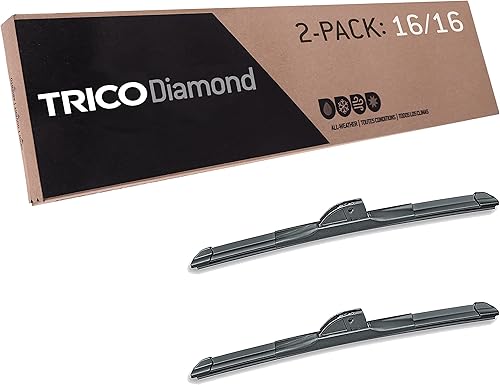 Miniatura 91 de TRICO Diamond 20" + 18" Limpiaparabrisas de repuesto premium para automóvil (juego de 2), limpiaparabrisas de haz para todas las estaciones para