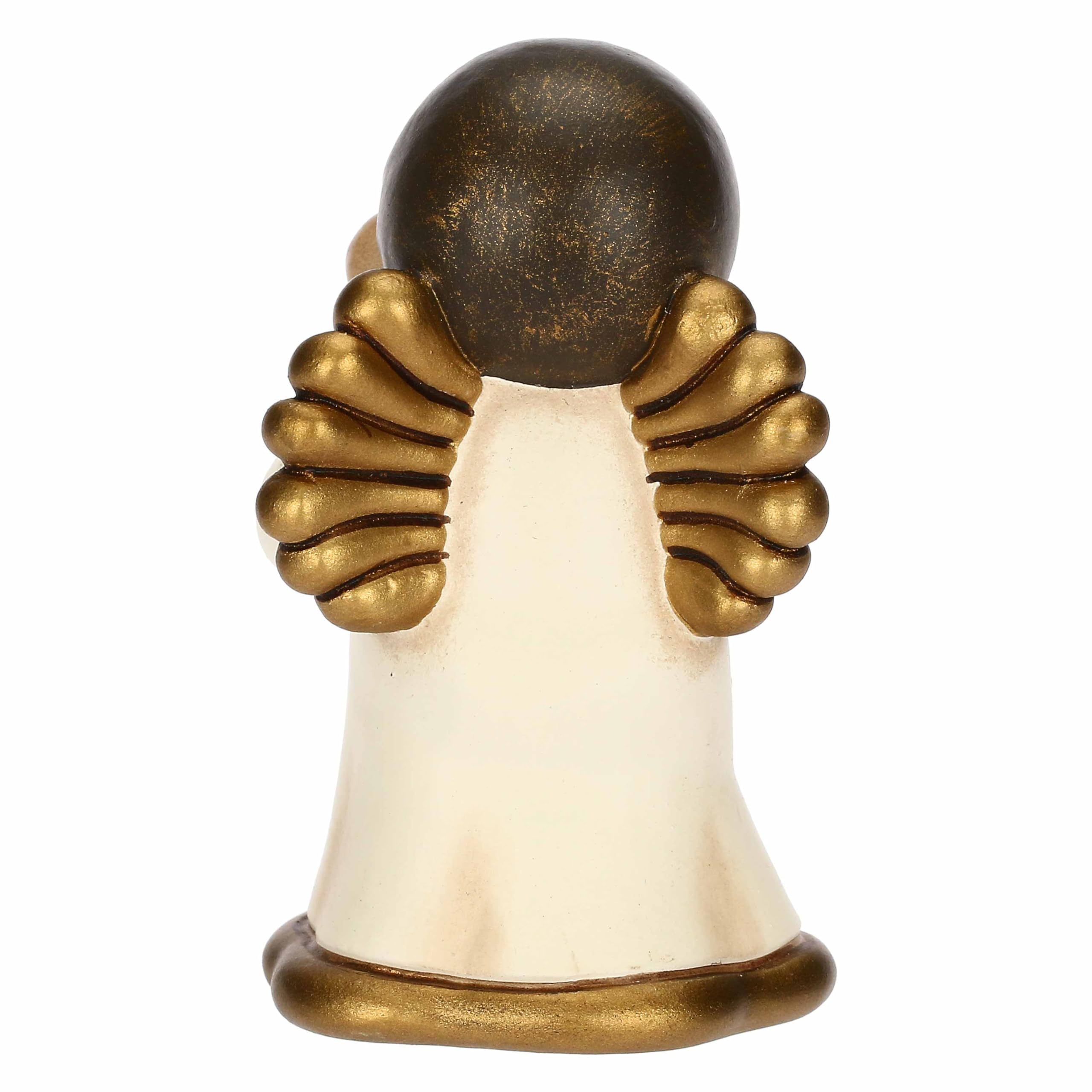 THUN, Angelo Amore con Freccia e Arco in Ceramica Decorata a Mano, Versione Piccola, Linea Angel Love, 4.5 x 4.3 x 7.5 cm h