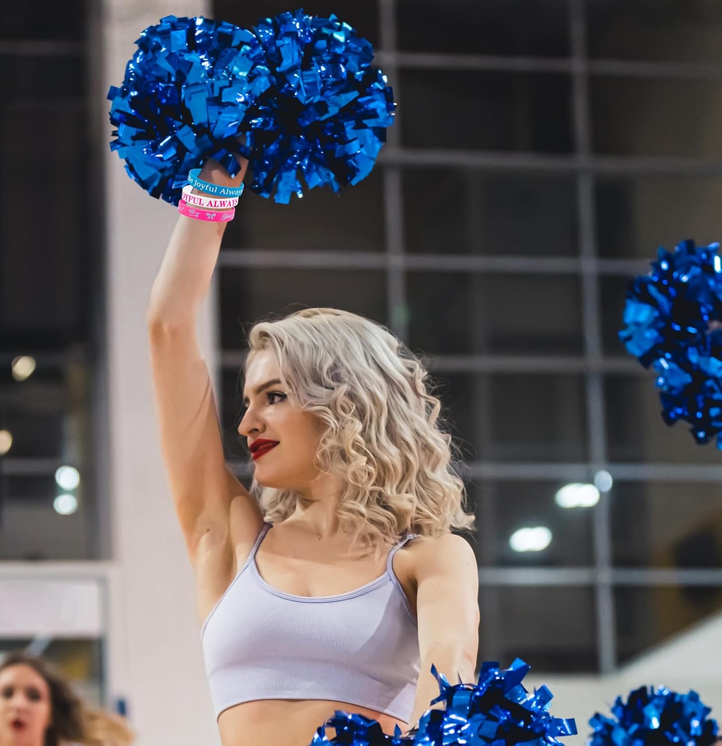 74pcs Cheerleader Gifts Bulk for Team – Cheer Bracelets for Party Favors, Girls Accessories, Goodie Bag Stuffers, Cheerleading Supplies - Image 3