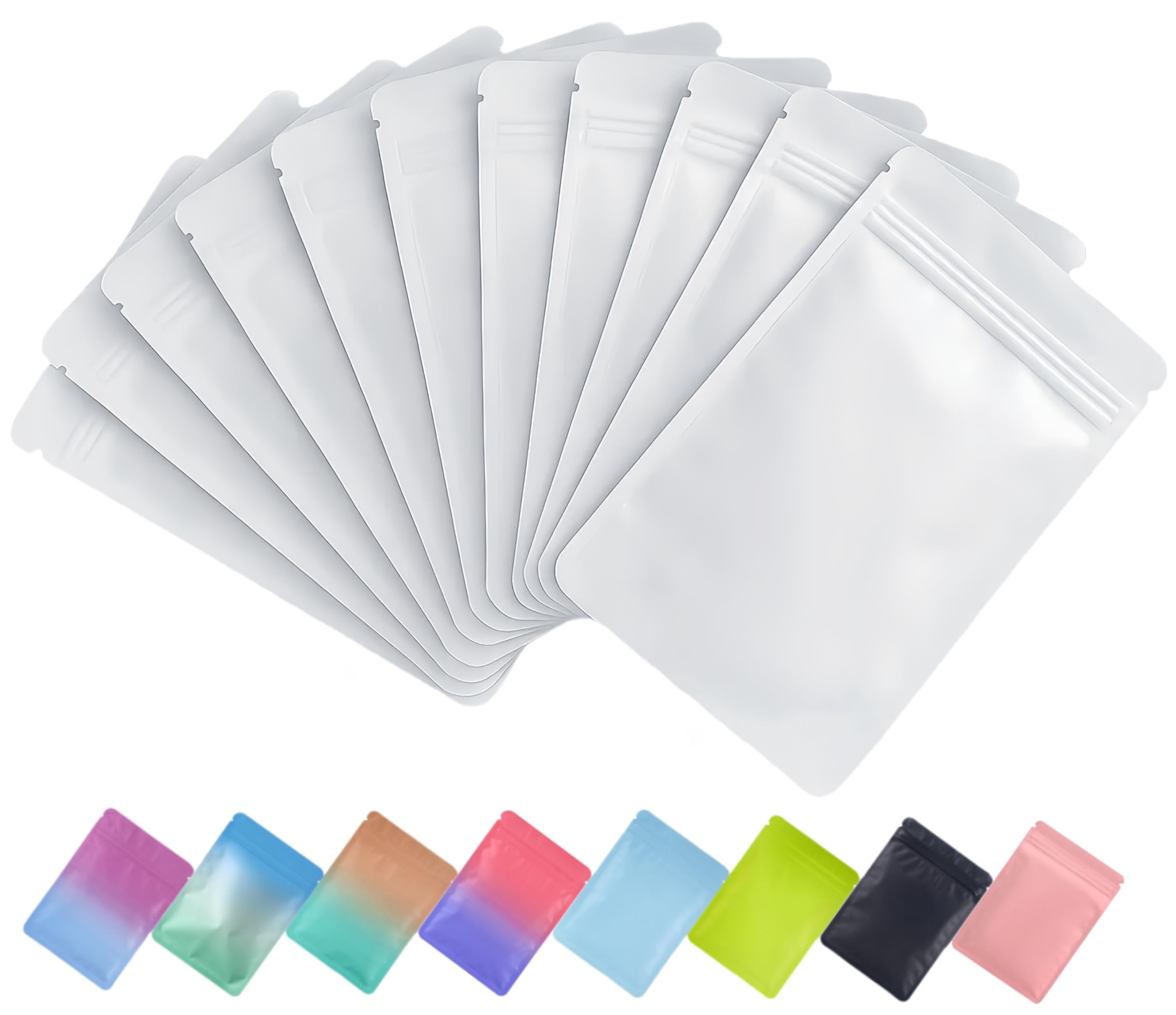 Lot De 50 Sacs Hermétiques Refermables,WELLEHOMI,pour Emballage De