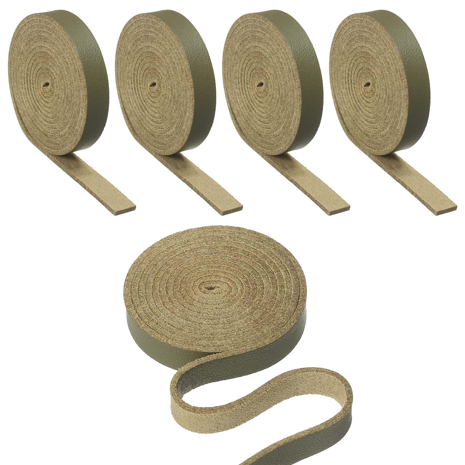 Bande plate en cuir PU vert foncé PATIKIL 5/16" pour lanières de sacs