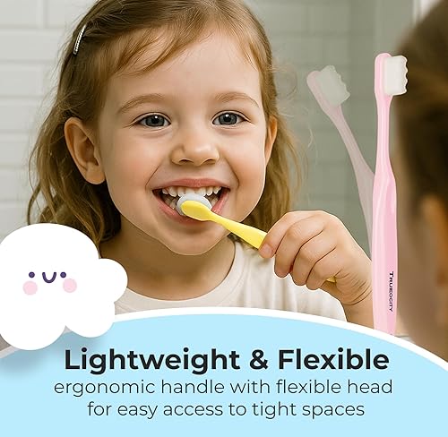 Miniatura 6 de Nano cepillo de dientes suave para niños, nano cepillo de dientes 20,000 cerdas, nano cepillo para cuidado bucal suave, bebés y niños pequeños de 4