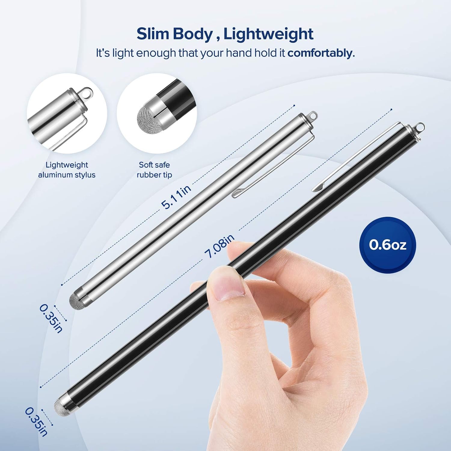 ORIbox Stylus Pen, Fine Point Touch Screen Digital Pencil Compatible for iPad