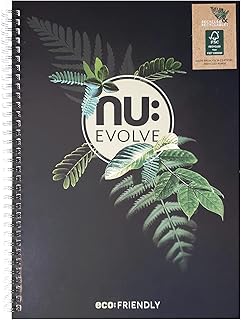 Nu Notebooks - Evolve Range - Recycled Notebook - A4 Notebook - Wirebound Notebook - Stationery Notebooks - Professional Notepad - 120 Pages