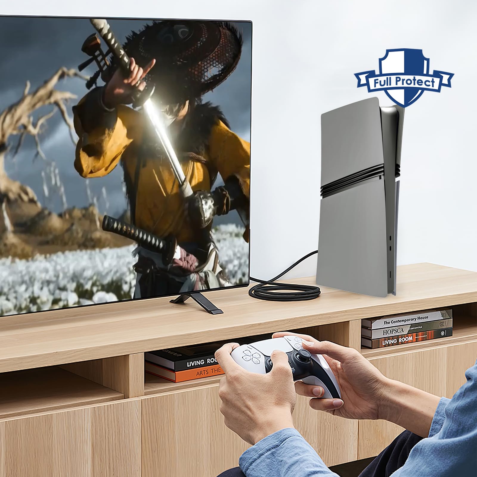 Piastre antiurto per PS5 Pro Digital Edition, cover di ricambio in ABS rigido opaco per PlayStation 5 Pro, accessori per console digitale, pannelli a scatto antigraffio e antipolvere
