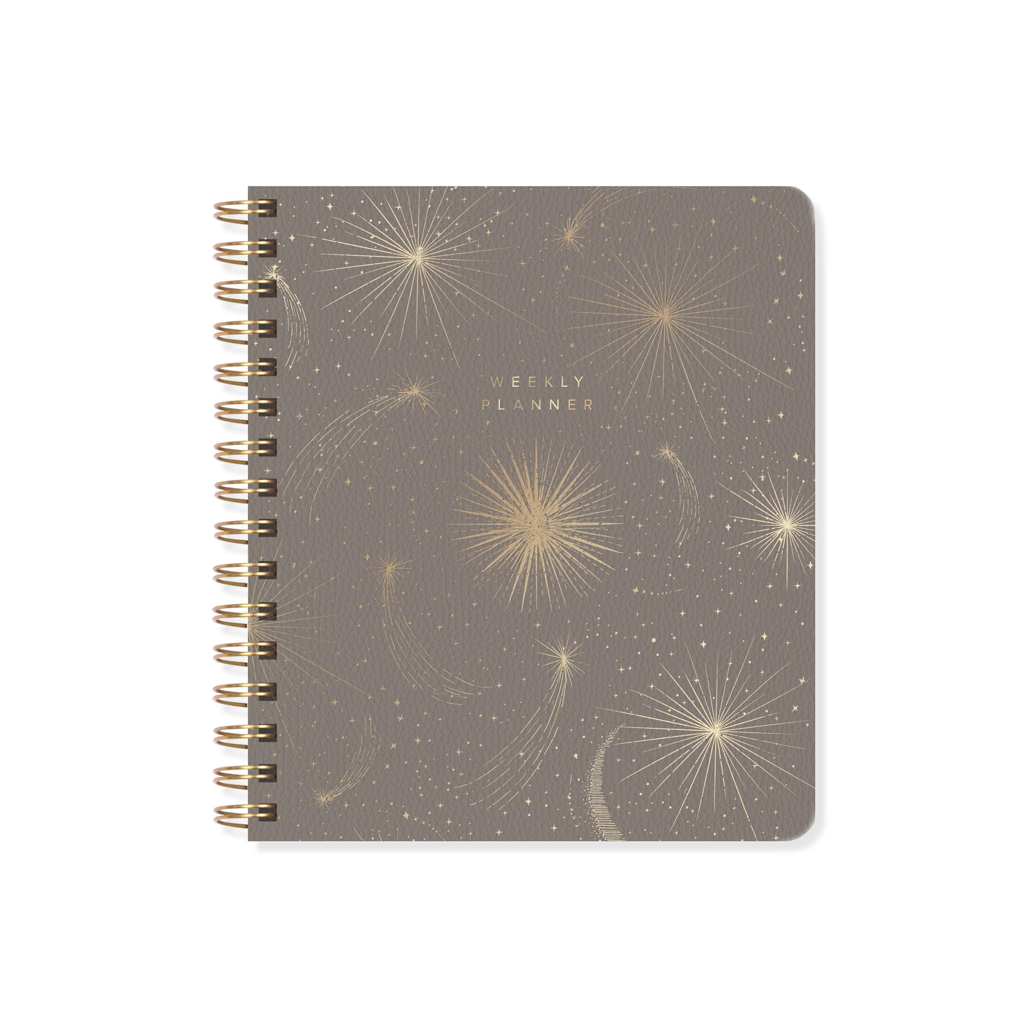 Fringe Studio Paper Cover Non-Dated Weekly Planner, "SHOOTING STAR" 7" w x 8.375" h, 160 pages, Memento Collection (878PA002FSC)