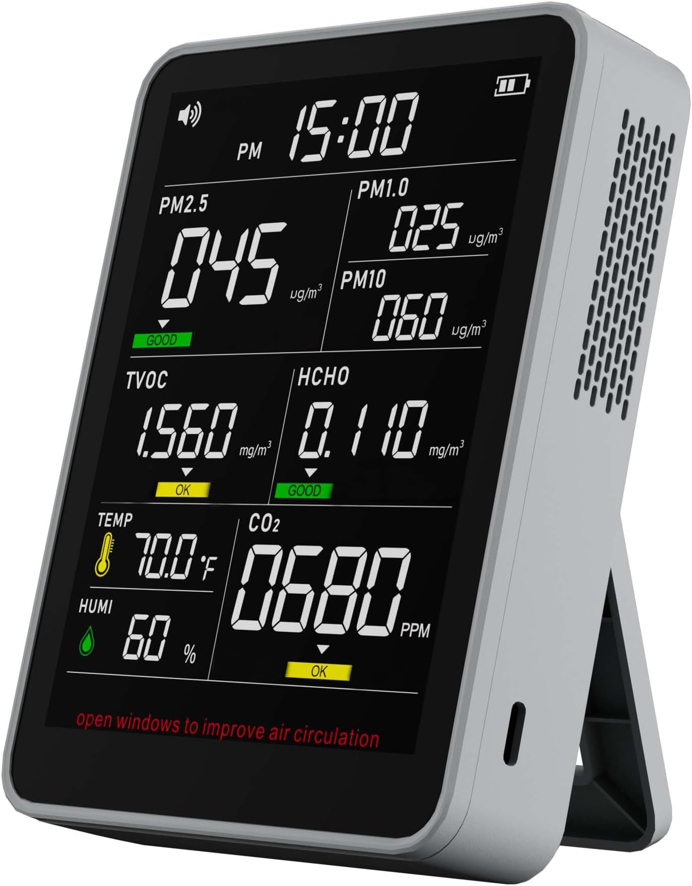 Amazon.com: Professional Indoor Air Quality Monitor - Accurate ...