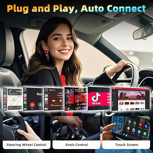 Miniatura 5 de Netflix - Adaptador CarPlay Ai Box, 8 GB 128 GB, 3 en 1 para transmisión de video de automóvil, adaptador inalámbrico Carplay para iPhone y Android
