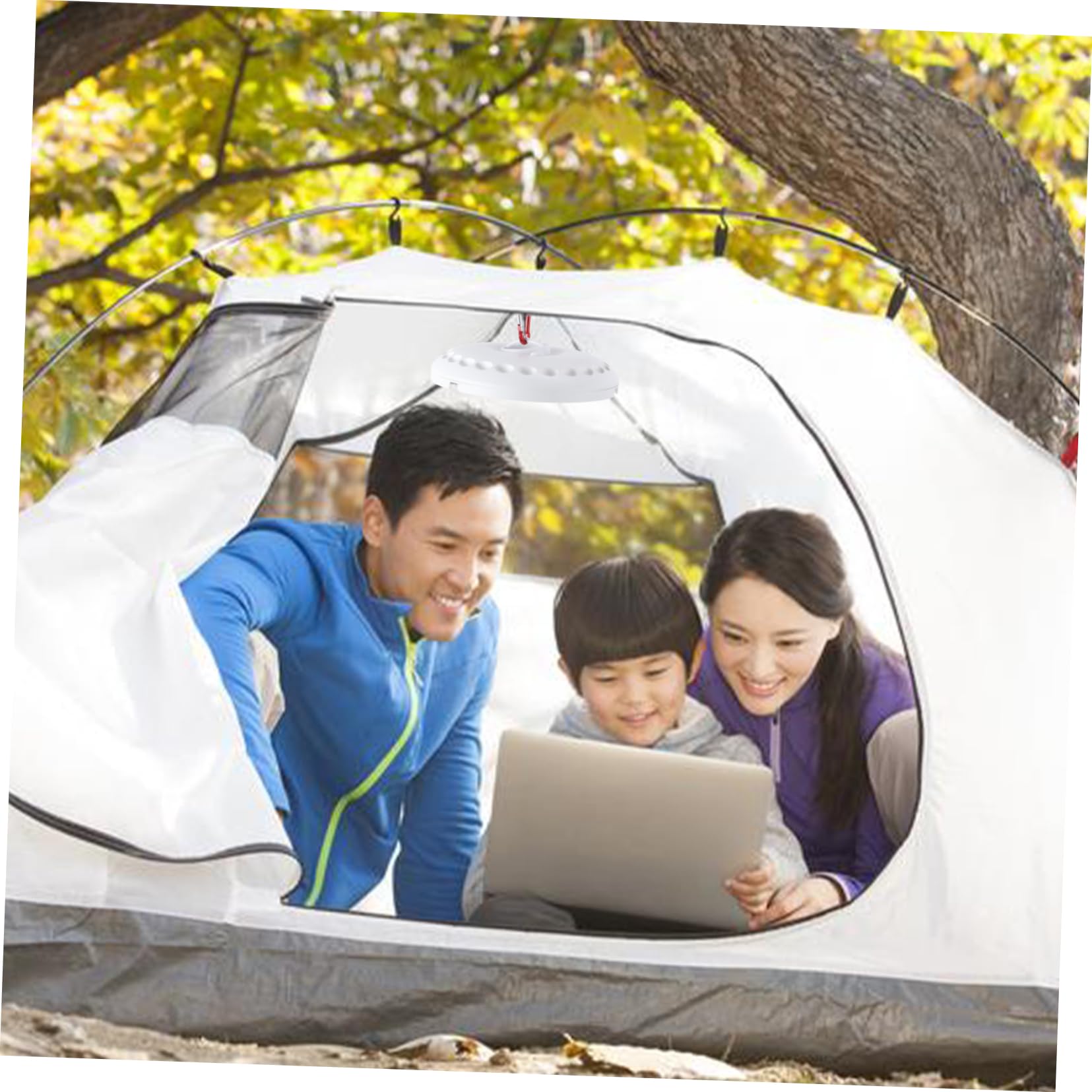 GOOHOCHY 48 Led Umbrella Pole Light Camping Tent Lamp Energy-efficient Long-Life and for Outdoor