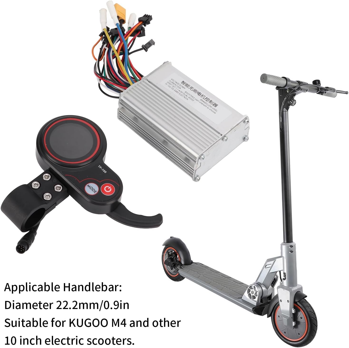 48V 20A Electric Scooter Controller, Motor Brushless Controller, Electric Motor Controller Component for KUGOO M4 10inch Electric Scooter