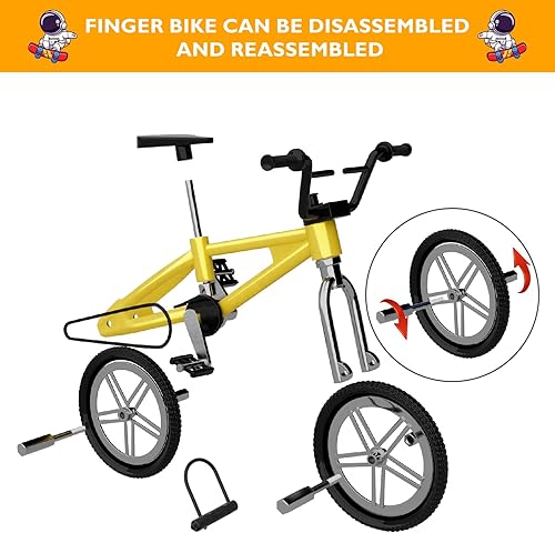 Miniatura 3 de Juego de 23 rampas para patinetas de dedos, kit de parque de patinaje para dedos, mini juego de juguete con diapasones, bicicleta, scooters, mini