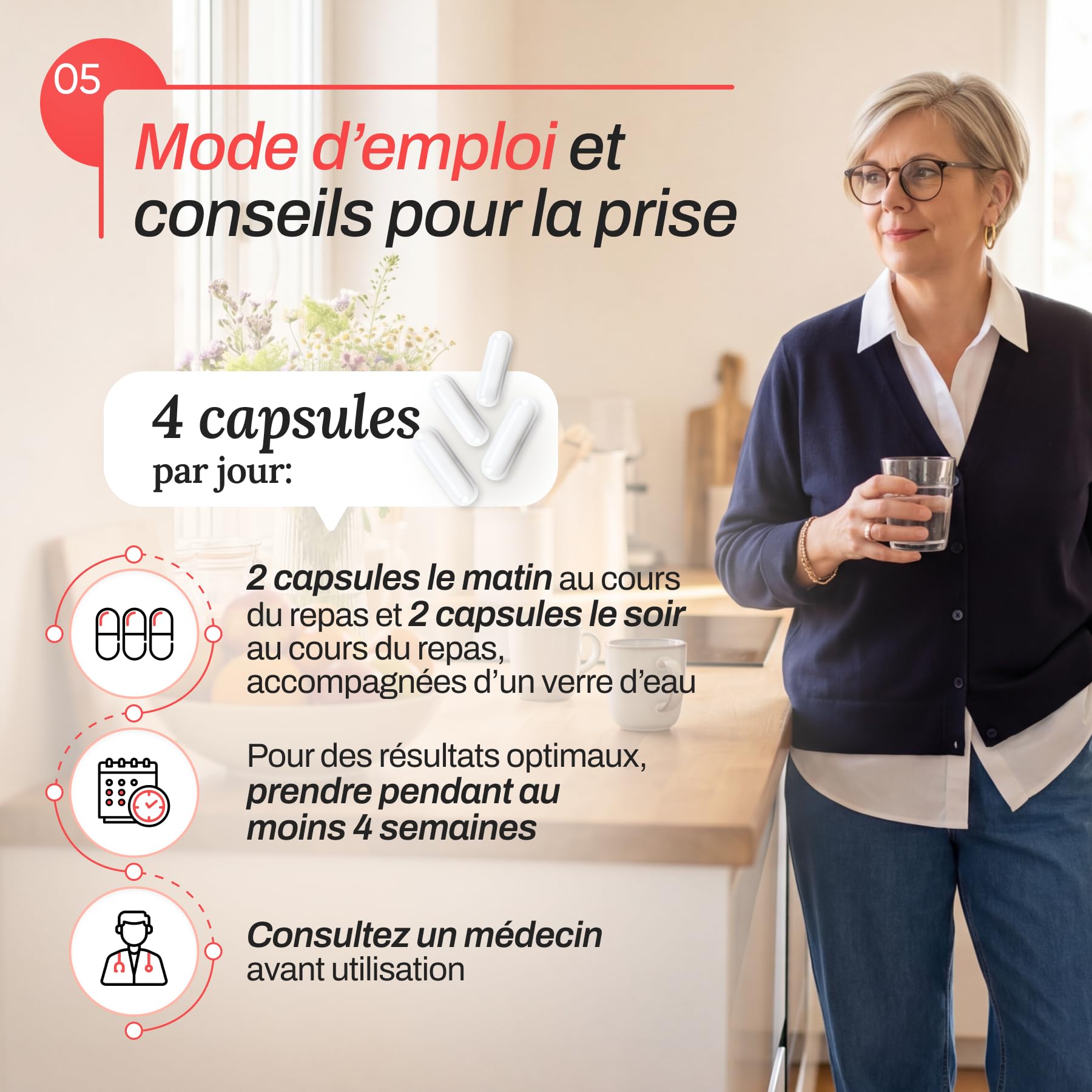 Gélules Cardiobalance | Santé du Cœur | Extrait de Canneberge 450mg + Coenzyme Q10 + L-Arginine | Formule Cardiovasculaire avec Vitamines B1, B6, B9, Magnésium | 40 Gélules