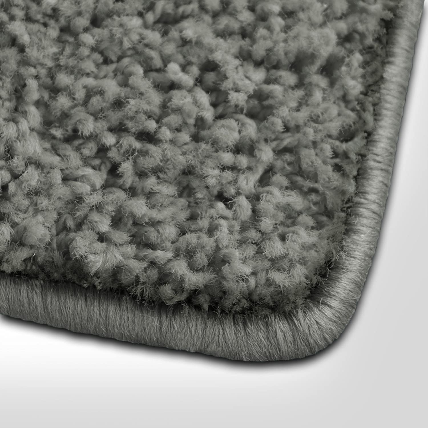 casa pura Tappeto da Soggiorno Grigio soffice, 100 x 450 cm, Morbido Tappeto Decorativo per Camera da Letto, cameretta dei Bambini, corridoio con Fondo Antiscivolo, Shaggy a Pelo Alto Barcellona