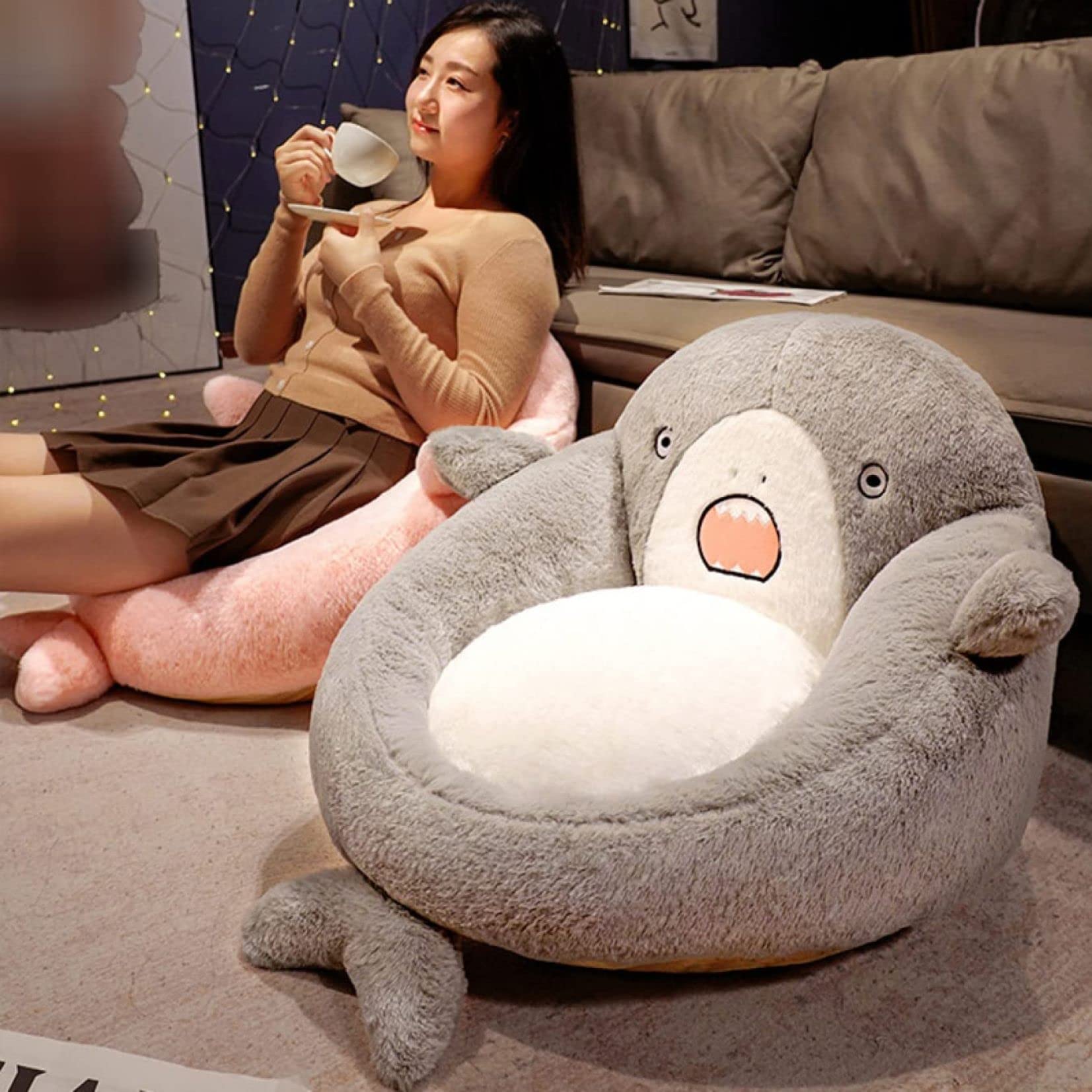 Amazon.co.jp: 座椅子 せもたれ 椅子用クッション 背もたれクッション